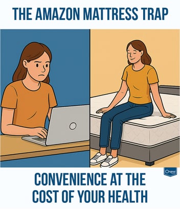 mattress shopping in person vs amazon